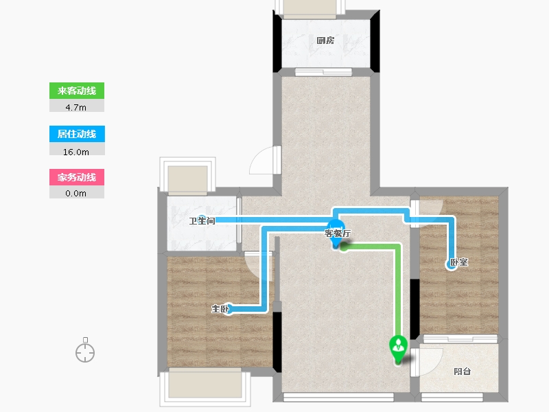 福建省-龙岩市-厦鑫·博览佰院-59.20-户型库-动静线