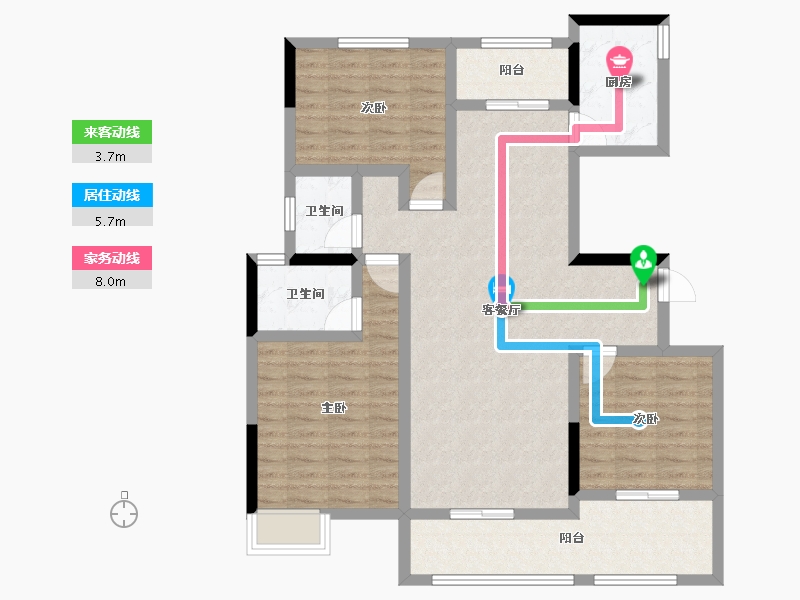 湖北省-孝感市-新天地-101.94-户型库-动静线