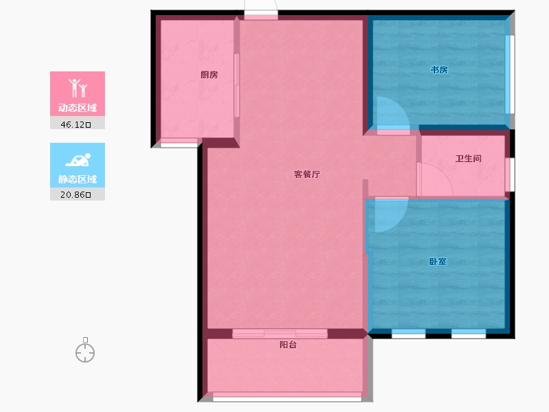 广西壮族自治区-防城港市-智仁家园-60.00-户型库-动静分区