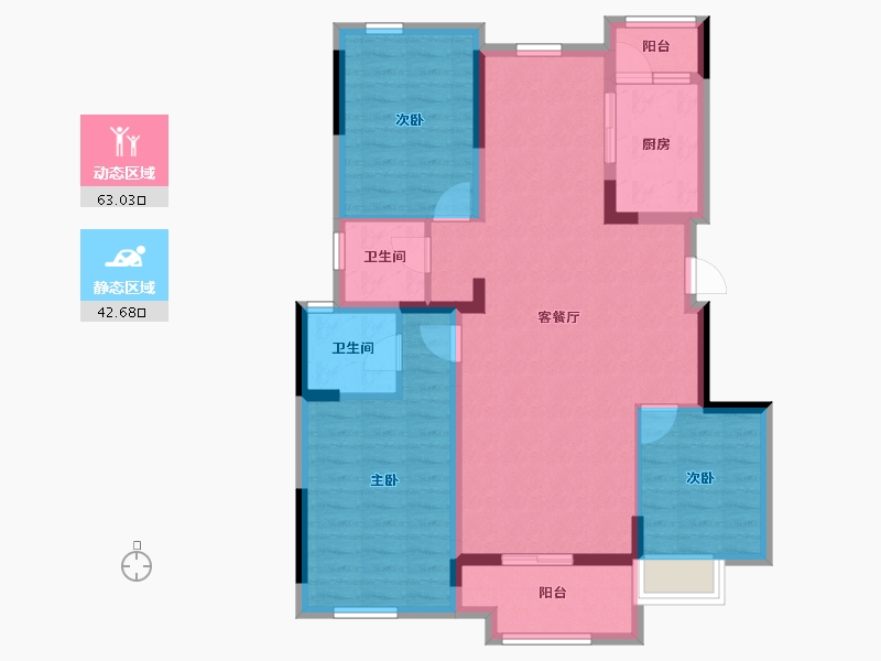 四川省-资阳市-优品道资溪学府-94.32-户型库-动静分区