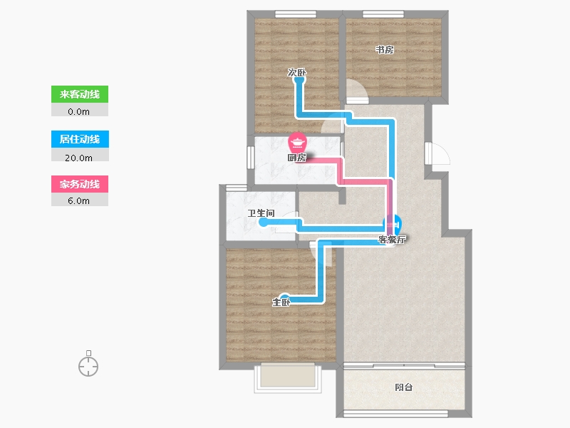 山东省-淄博市-美力理想城-91.02-户型库-动静线