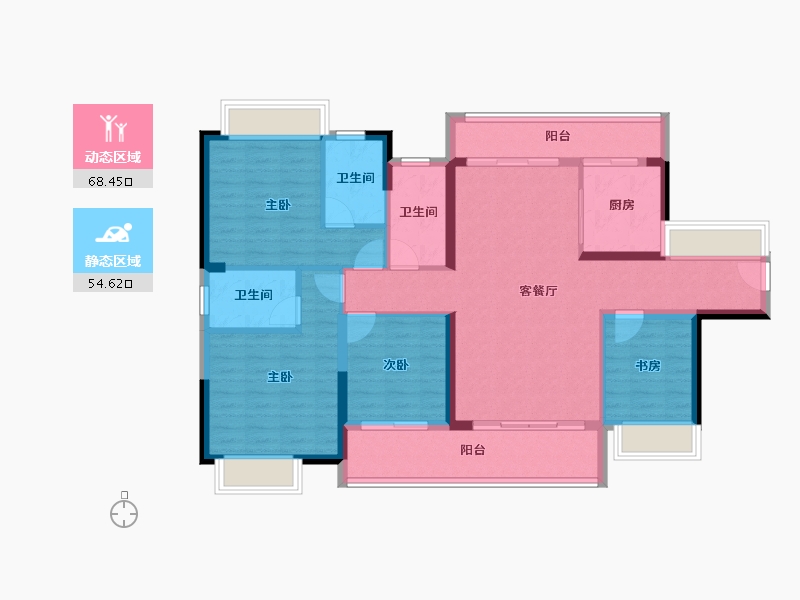 广东省-阳江市-伴山溪谷-110.41-户型库-动静分区