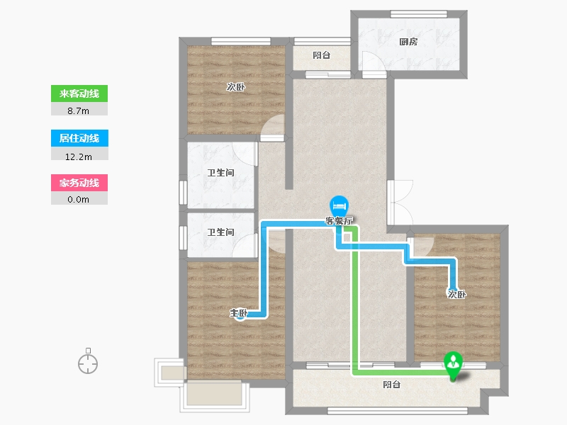 山东省-临沂市-房源·金域上府-97.13-户型库-动静线