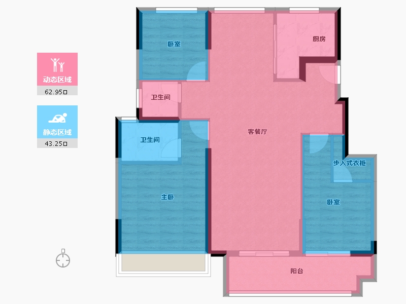 安徽省-宿州市-砀山古城-95.82-户型库-动静分区