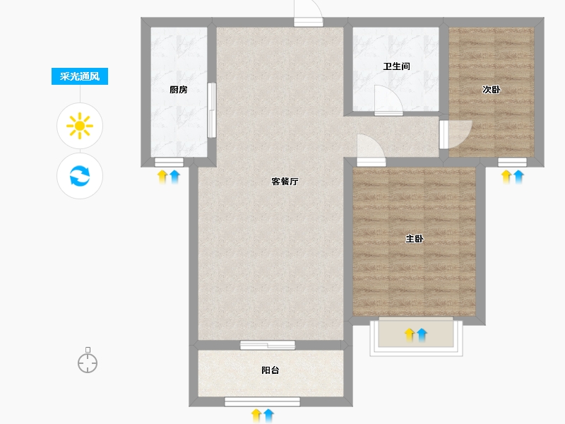 山西省-太原市-新希望花园-32.00-户型库-采光通风