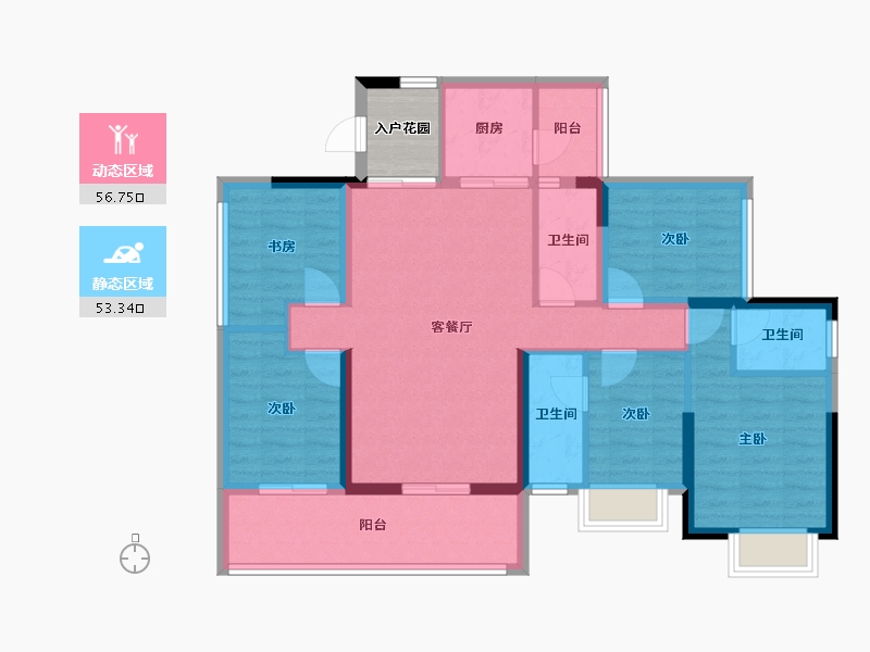 广东省-肇庆市-金凯盛誉城​-101.15-户型库-动静分区