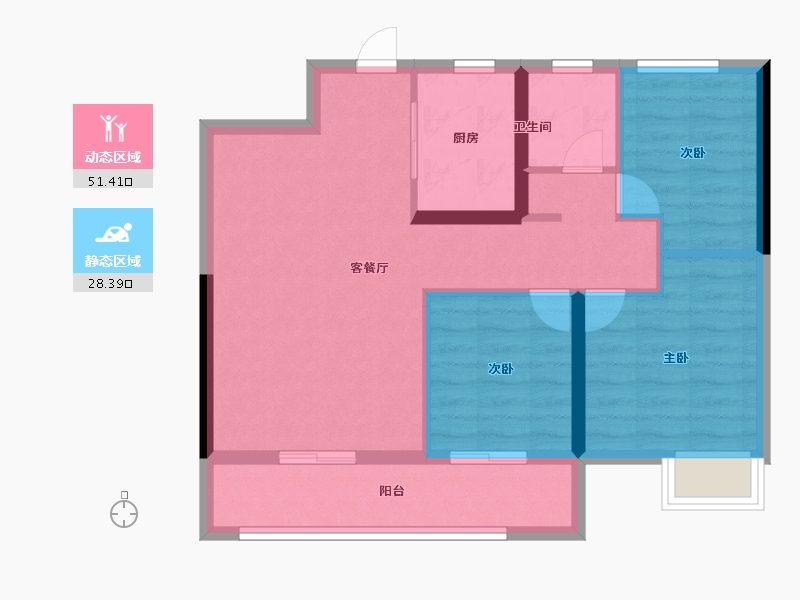 江西省-上饶市-信江·林溪府-71.20-户型库-动静分区