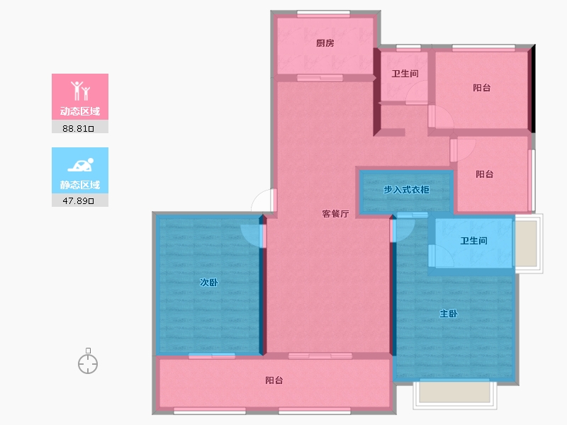 江苏省-常州市-常发珑玥-121.25-户型库-动静分区