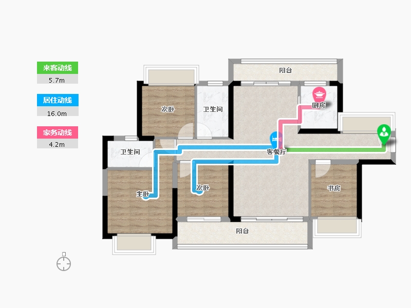 广东省-阳江市-伴山溪谷-95.71-户型库-动静线