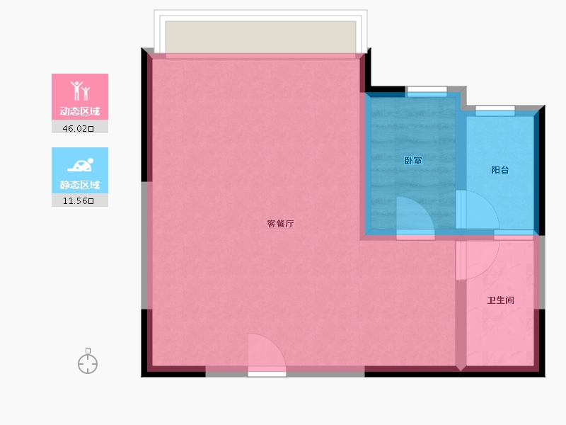 四川省-遂宁市-正泰·江湾国际-51.79-户型库-动静分区