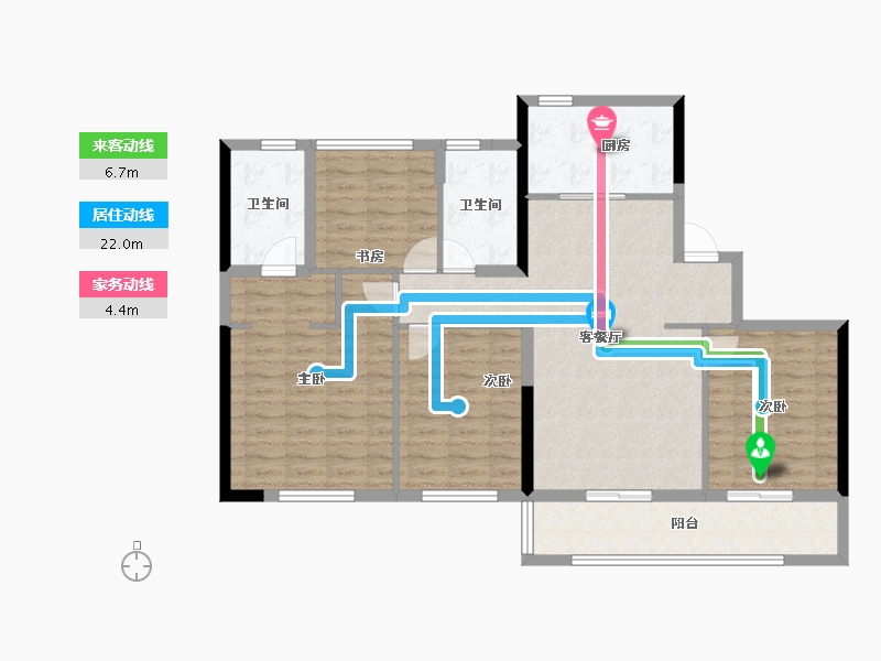 浙江省-温州市-远洋.世纪宸章-111.20-户型库-动静线