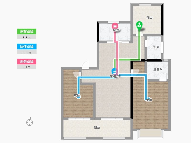 江苏省-常州市-常发珑玥-109.15-户型库-动静线