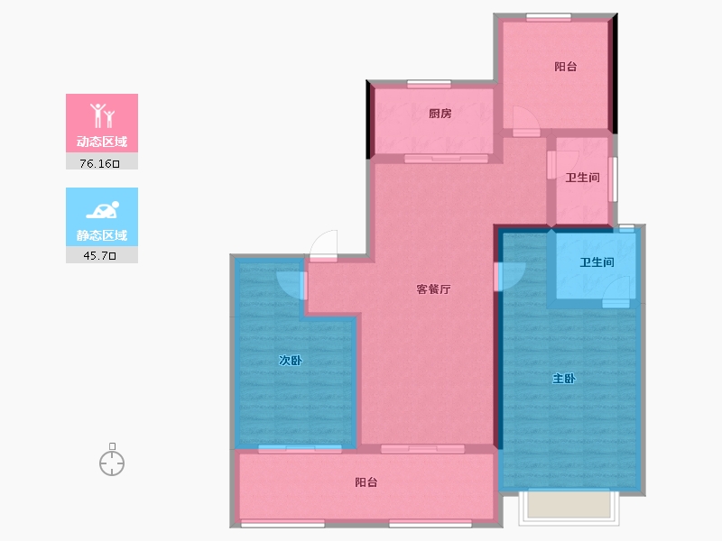 江苏省-常州市-常发珑玥-109.15-户型库-动静分区