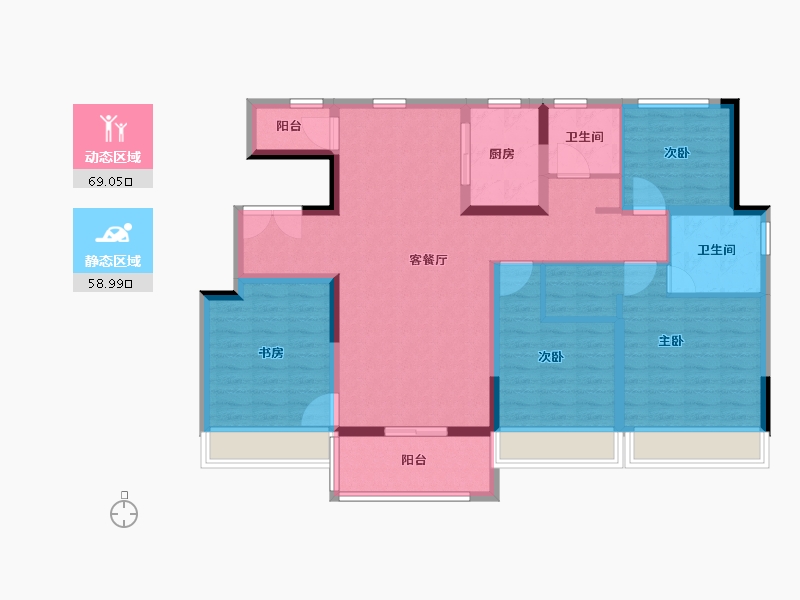 河南省-许昌市-融创观河宸院-114.41-户型库-动静分区