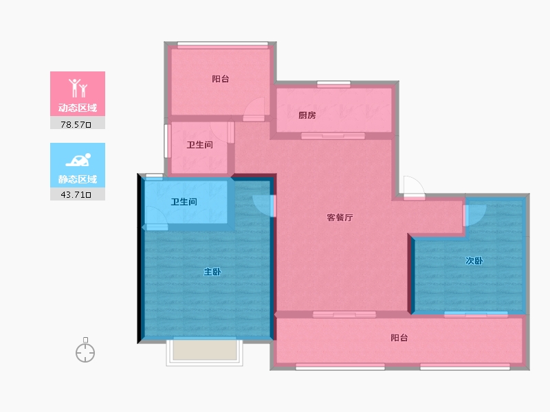 江苏省-常州市-常发珑玥-109.15-户型库-动静分区