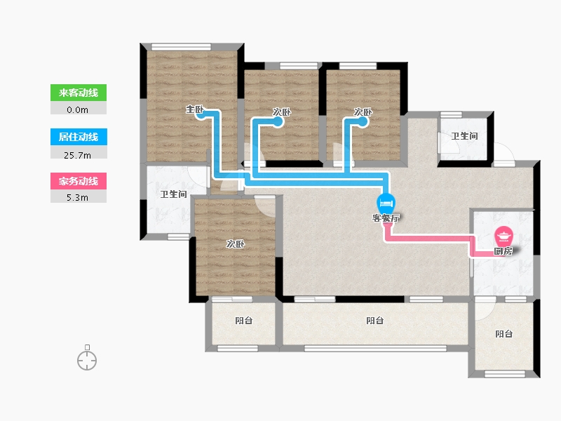 四川省-资阳市-云端金域蓝湾-120.59-户型库-动静线