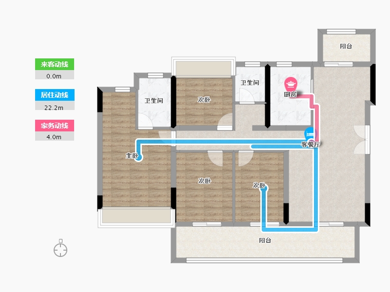 四川省-遂宁市-正黄·翡翠湾-114.40-户型库-动静线