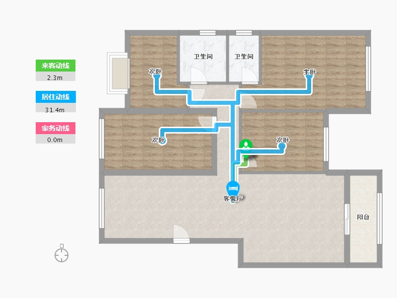 江西省-吉安市-名都花园-110.00-户型库-动静线