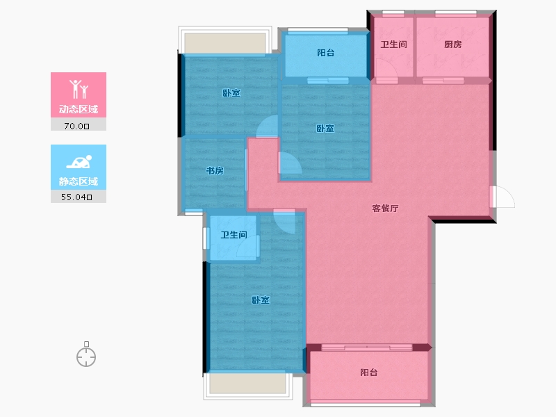 广东省-揭阳市-帝景城-114.03-户型库-动静分区