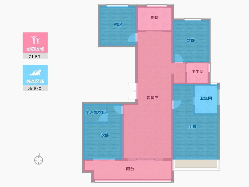 河南省-开封市-兰大豪庭-127.00-户型库-动静分区