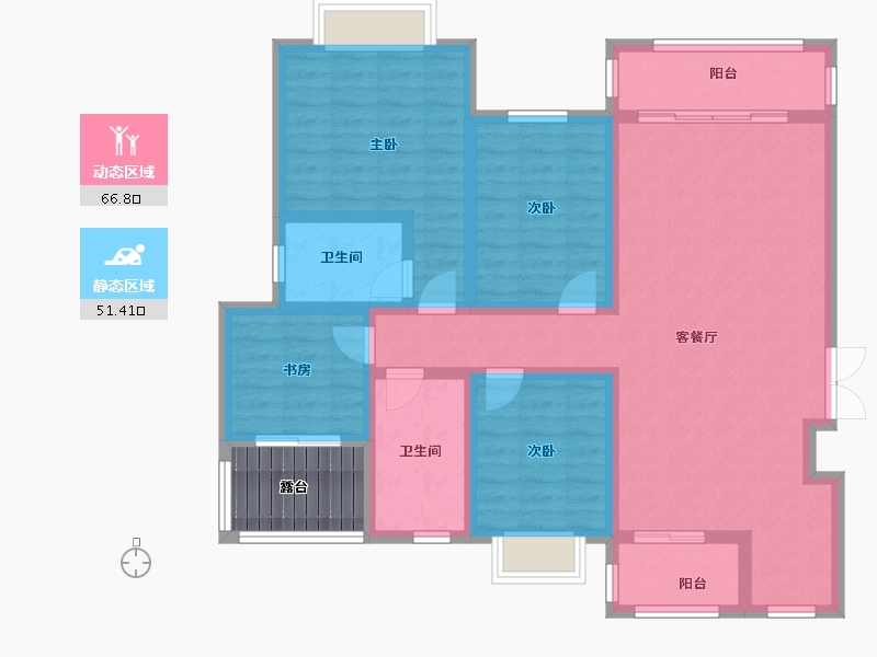 贵州省-黔西南布依族苗族自治州-吉塬南城水乡-110.00-户型库-动静分区