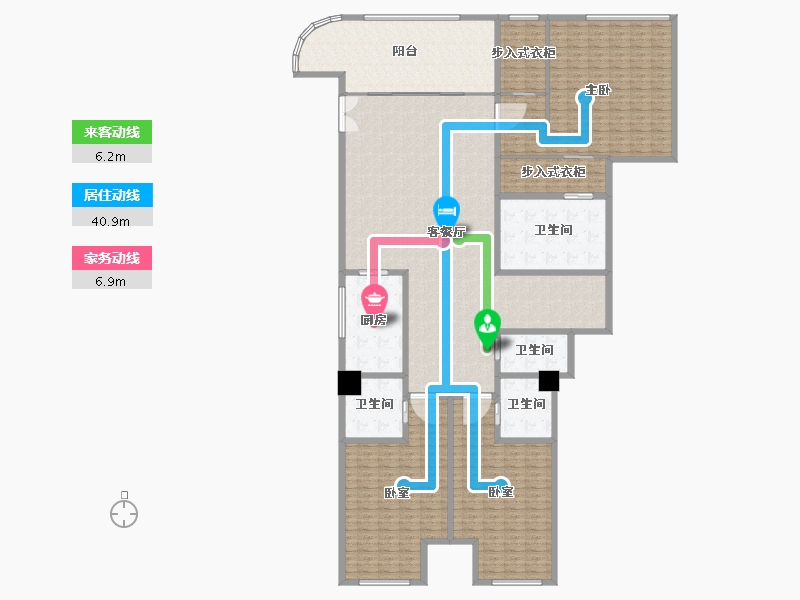 河北省-邯郸市-美食林环球中心-279.36-户型库-动静线