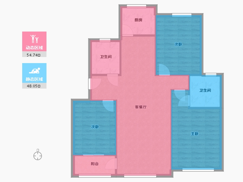 山东省-潍坊市-翰林书苑-124.00-户型库-动静分区