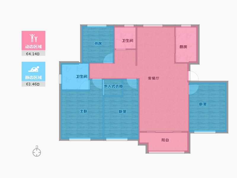 河南省-开封市-绿城·桃李春风-117.60-户型库-动静分区