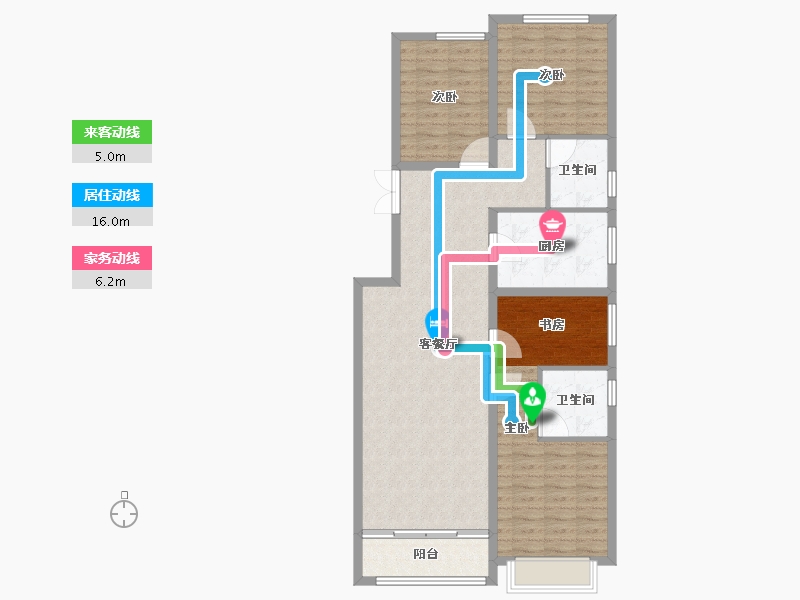 河北省-石家庄市-和誉府-107.20-户型库-动静线