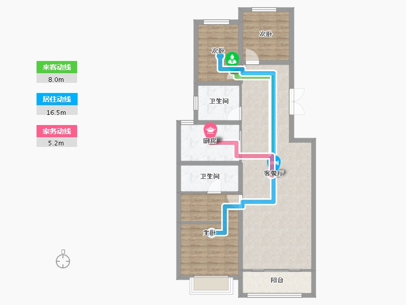 河北省-石家庄市-和誉府-91.62-户型库-动静线