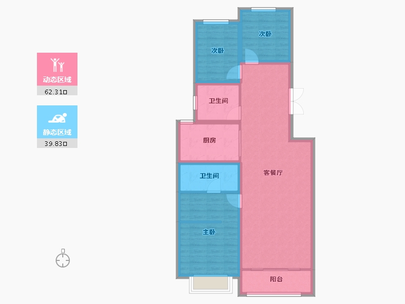 河北省-石家庄市-和誉府-91.62-户型库-动静分区