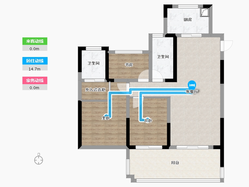 安徽省-六安市-振兴·江山赋-108.00-户型库-动静线