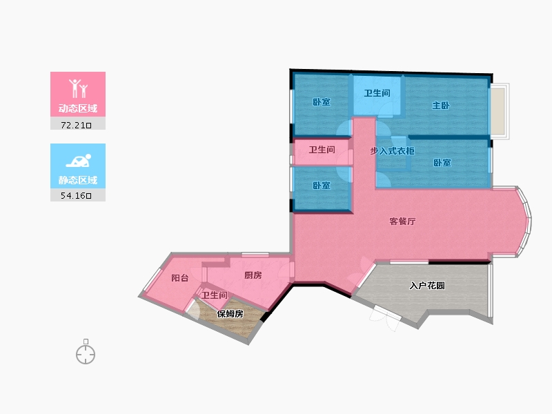 广东省-广州市-博雅首府-132.98-户型库-动静分区