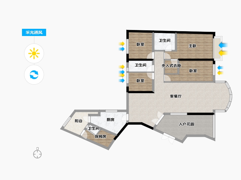 广东省-广州市-博雅首府-132.98-户型库-采光通风