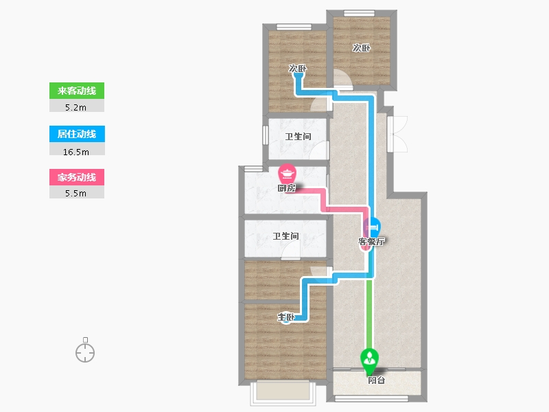 河北省-石家庄市-和誉府-87.48-户型库-动静线