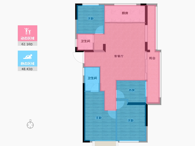 福建省-福州市-中海晋安湖叁号院-100.00-户型库-动静分区