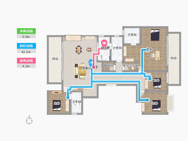 广西壮族自治区-南宁市-保利明玥江山-162.45-户型库-动静线