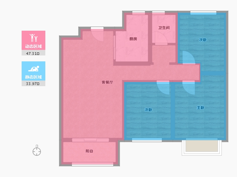 河北省-沧州市-金狮国际-110.00-户型库-动静分区