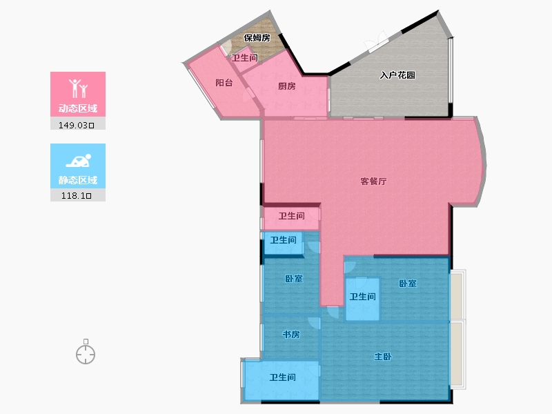 广东省-广州市-博雅首府-292.80-户型库-动静分区