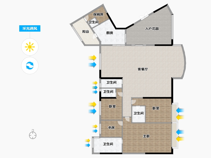 广东省-广州市-博雅首府-292.80-户型库-采光通风