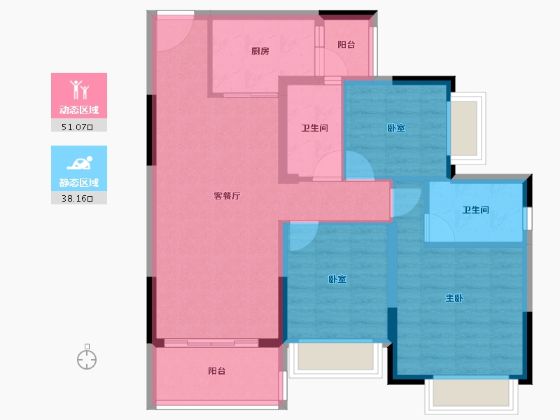 广东省-阳江市-奥园观湖-79.44-户型库-动静分区