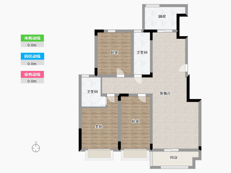 山东省-枣庄市-颐泽苑-118.00-户型库-动静线