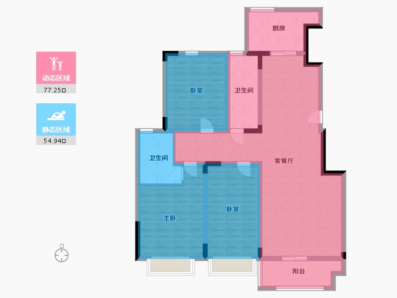 山东省-枣庄市-颐泽苑-118.00-户型库-动静分区