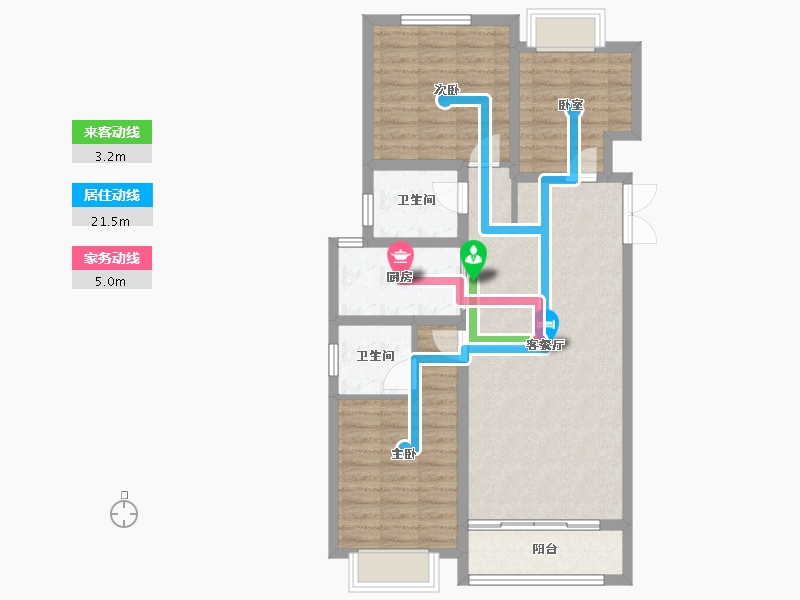 河北省-石家庄市-和誉府-84.38-户型库-动静线