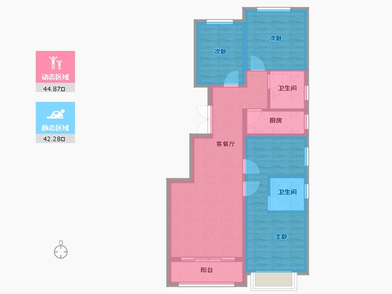 河北省-石家庄市-和誉府-77.33-户型库-动静分区