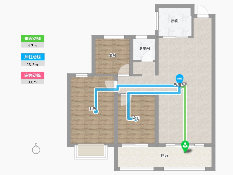 河北省-邢台市-金科官邸-87.00-户型库-动静线