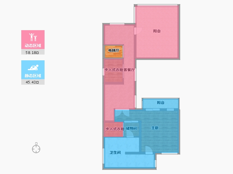 广东省-深圳市-万科第五园-90.00-户型库-动静分区