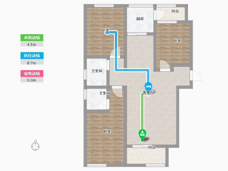 河北省-邢台市-瀚业紫御澜湾-100.80-户型库-动静线