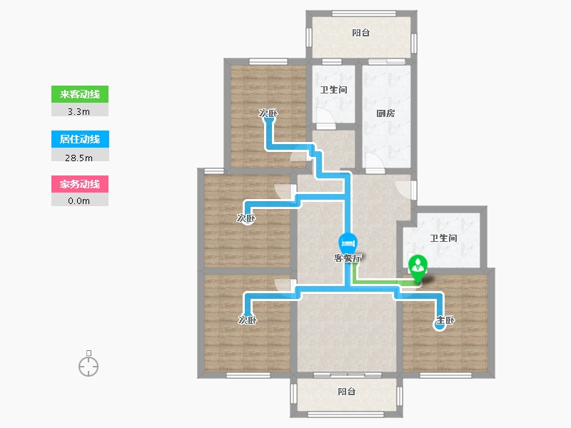 安徽省-六安市-迎驾龙庭-120.00-户型库-动静线