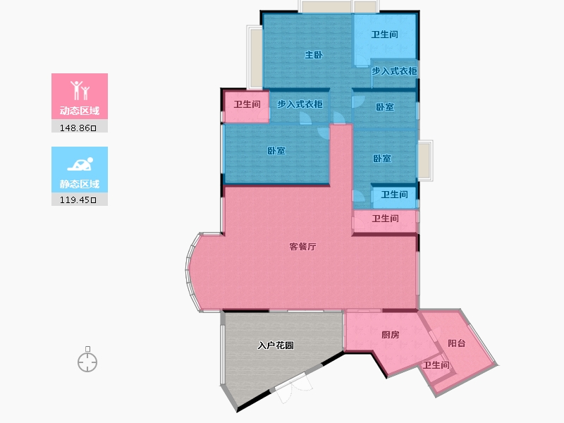 广东省-广州市-博雅首府-283.14-户型库-动静分区